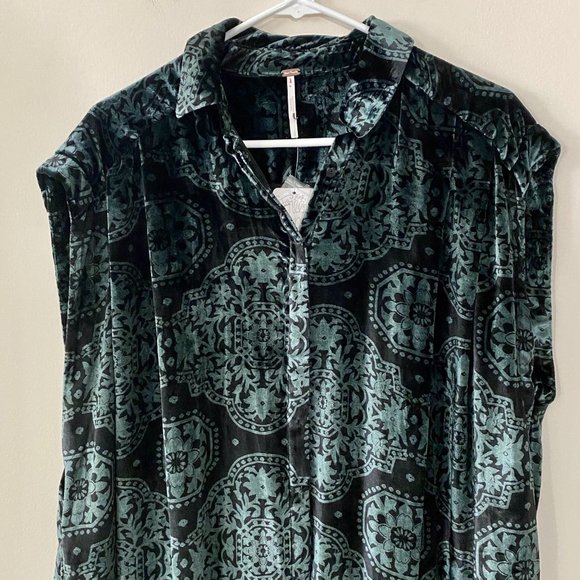 Free People On My Mind Velvet Maxi Top NWT - Picture 7 of 10